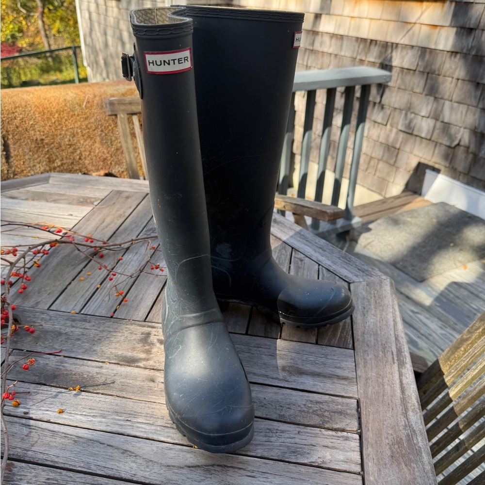 Hunter Classic Navy Tall Boots